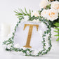 Gold 6 Inch Decorative Rhinestone Alphabet Letter T Stickers DIY Crafts