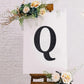 Black decorative rhinestone letter "Q" sticker for DIY crafts.