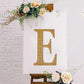 8" Gold Decorative Rhinestone Alphabet Letter Stickers DIY Crafts - E