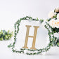 Stickers 8 Inch Gold Decorative Rhinestone Alphabet Letter H DIY Crafts