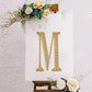 8" Gold Decorative Rhinestone Alphabet Letter Stickers DIY Crafts - M