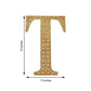8inch Gold Decorative Rhinestone Alphabet Letter Stickers DIY Crafts - T