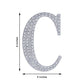 8 Inch Silver Decorative Rhinestone Alphabet Letter Stickers DIY Crafts - C