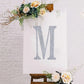 Silver decorative rhinestone letter sticker "M" for DIY crafts.