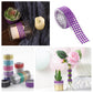 3ft purple stick-on rhinestone tape for DIY projects and decorations.