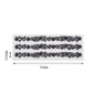 Black heptagon self-adhesive rhinestone gem craft stickers pack.