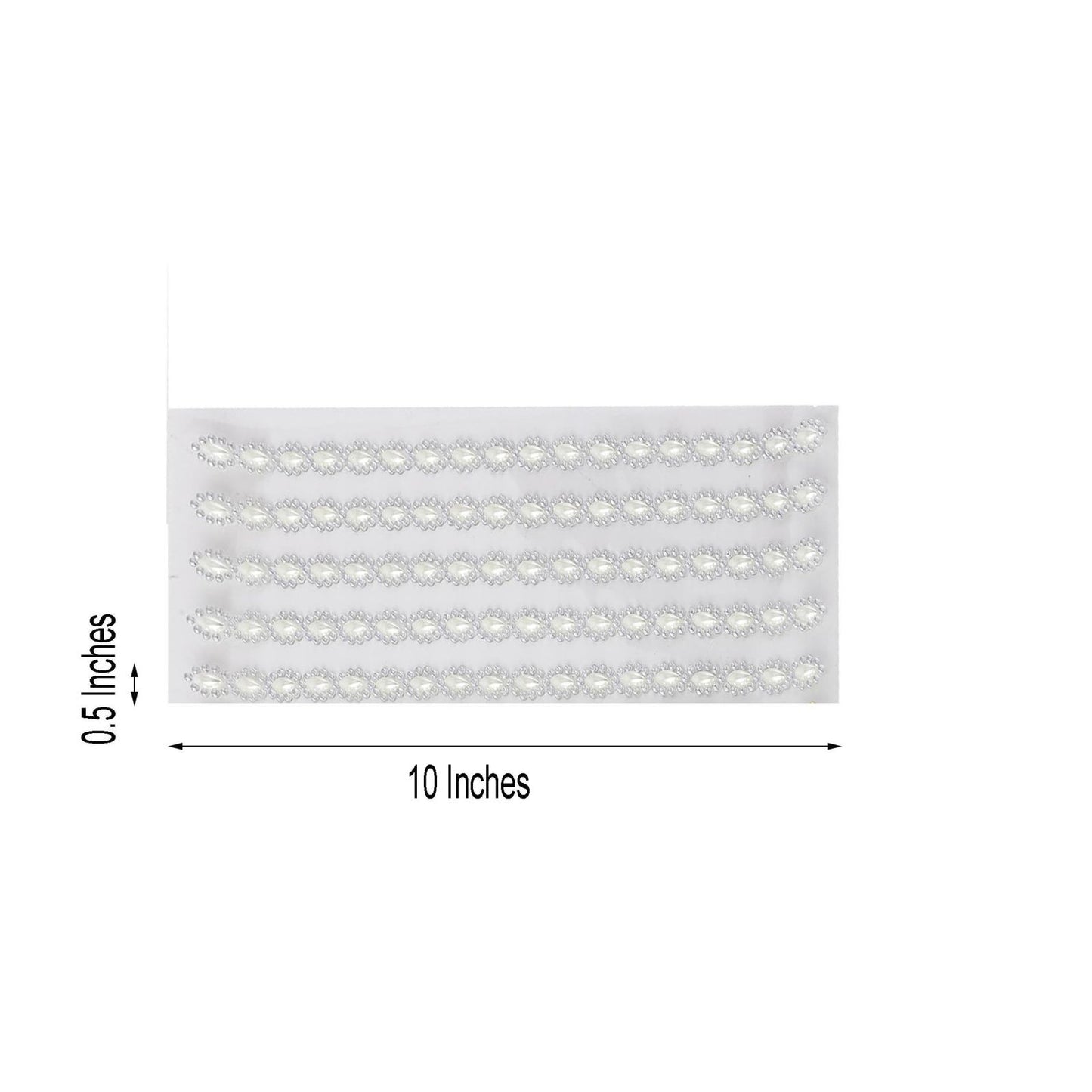 Silver adhesive rhinestone gem stickers in oval shape.