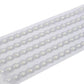 Silver self-adhesive oval rhinestone gem stickers on a strip.