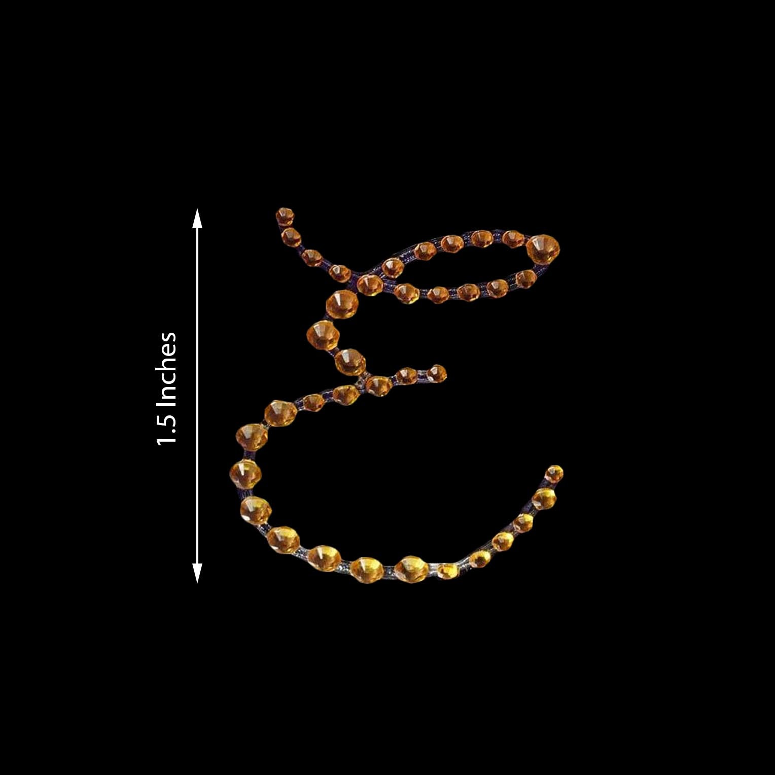 12 Pack Self Adhesive 1.5 Inch Gold Rhinestone Monogram Letter E Jewel Sticker 