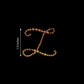 12 Pack Self Adhesive 1.5 Inch Gold Rhinestone Monogram Letter L Jewel Sticker 
