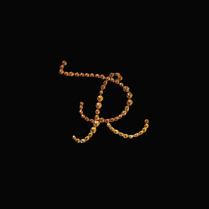 12 Pack Self Adhesive Rhinestone Monogram Letter R 1.5 Inch Gold Jewel Sticker