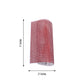 Red self-adhesive rhinestone diamond sticker wrap sheets, 21"x11".