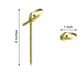 Eco-friendly twisted knot bamboo cocktail sticks in natural color.