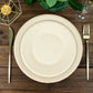 50 Pack | 8" Natural Biodegradable Bagasse Dessert Plates, Eco Friendly Disposable Sugarcane Appetizer/Salad Plates