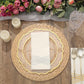 13 Inch Natural Woven Rattan Trays