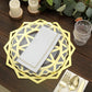 6 Pack | 13inch Metallic Gold Foil Laser Cut Geometric Star Placemats