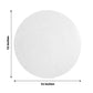 20 Pack | 13inch Silver Glitter Round Paper Table Placemats, Disposable Dining Table Mats