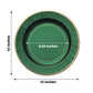 25 Pack | 13inch Hunter Emerald Green Sunray Disposable Serving Plates