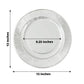25 Pack Metallic Silver Charger Plates Sunray Disposable 13 Inch