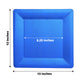 Royal Blue Cardboard Square Charger Plates