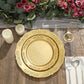 Plastic Plates Gold Scalloped Edge 10 Pack 7.5 Inch Size
