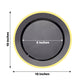 10 Pack 10 Inch Round Regal Black And Gold Plastic Dinner Plates 