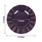 10 Pack | 11inch Purple Hard Plastic Dinner Plates with Gold Ruffled Rim, Disposable Dinnerware