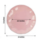 Disposable 6 Inch Dusty Rose Plates Gold Ruffled Rim Dessert