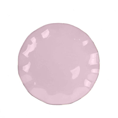 Elegant Design with Gold Ruffled Rim