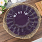 Gold Rimmed Purple Plastic Dessert Plates 6 Inch