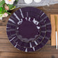 Gold Ruffled Purple Plastic Plates For Desserts 6 Inch