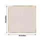 10 Pack | 10inch Taupe / Gold Concave Modern Square Plastic Dinner Plates, Disposable Party Plates