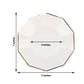Gold Foil Rimmed White Geometric 7 Inch Dessert Appetizer Salad Paper Plate 