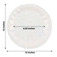 400 GSM Iridescent Geometric Prism Design Paper Round Charger Plate 12 Inch