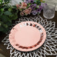 Geometric Prism Design 9 Inch Rose Gold Paper Dinner Plate