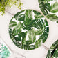 25 Pack of Tropical Palm Leaf Mix 300 GSM Disposable Salad Dessert Paper Plates 7 Inch 