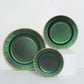 25 Pack | 8inch Hunter Emerald Green Sunray Dessert Appetizer Paper Plates