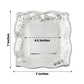 Silver vintage 7" square appetizer dessert paper plates with embossed scroll design.