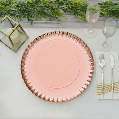 Durability Meets Design in Rose Gold Charger Plates