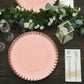 Rose Gold Blush Charger Plates Paper 10 Pack 13 Inch Scalloped