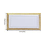 14 Inch Rectangular Gold and White Lace Print Design Plastic Serving Trays 4 Pack 