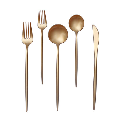 Pack Of 50 Disposable Gold Utensils#whtbkgd