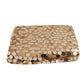 Gold sequin fabric roll for DIY crafts, 54"x4 yards.