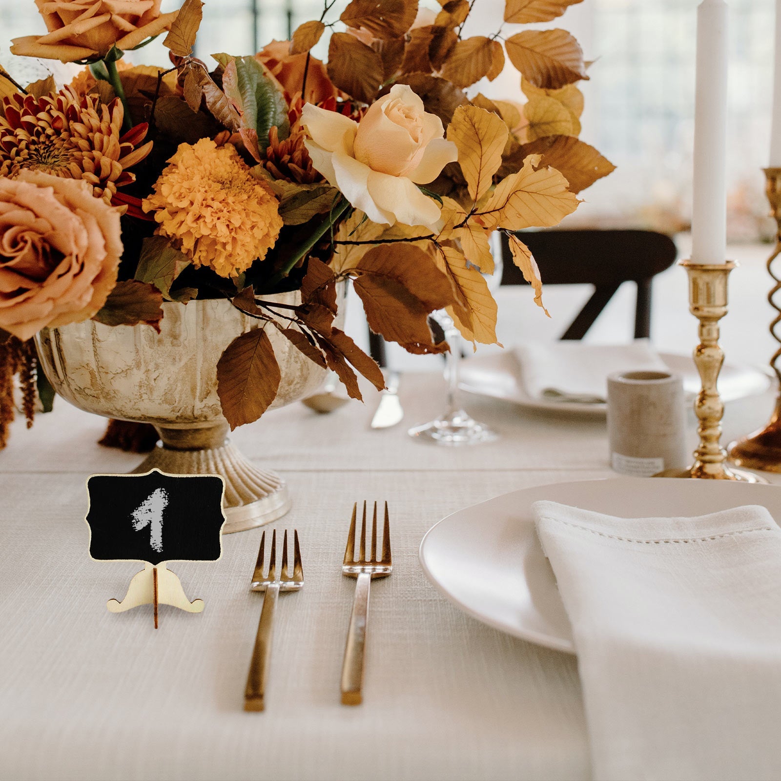 10 Pack | 3inch Mini Wooden Chalkboard Sign Table Displays With Removable Stands