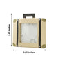 3 Inch Resin Suitcase Vintage Travel Picture Frame Party Favors Card Place Holder 4 Pack