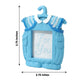 4 Inch Blue Resin Baby Boy Frame Party Favors 4 Pack