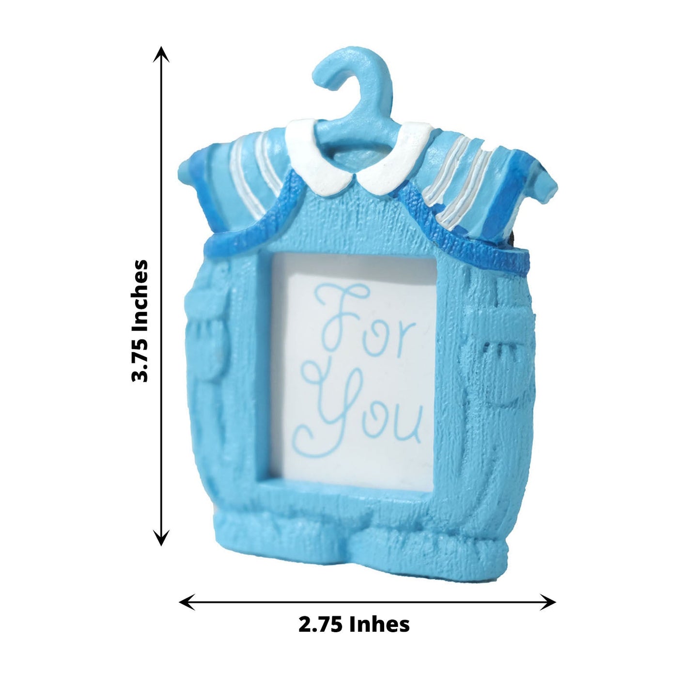 4 Inch Blue Resin Baby Boy Frame Party Favors 4 Pack