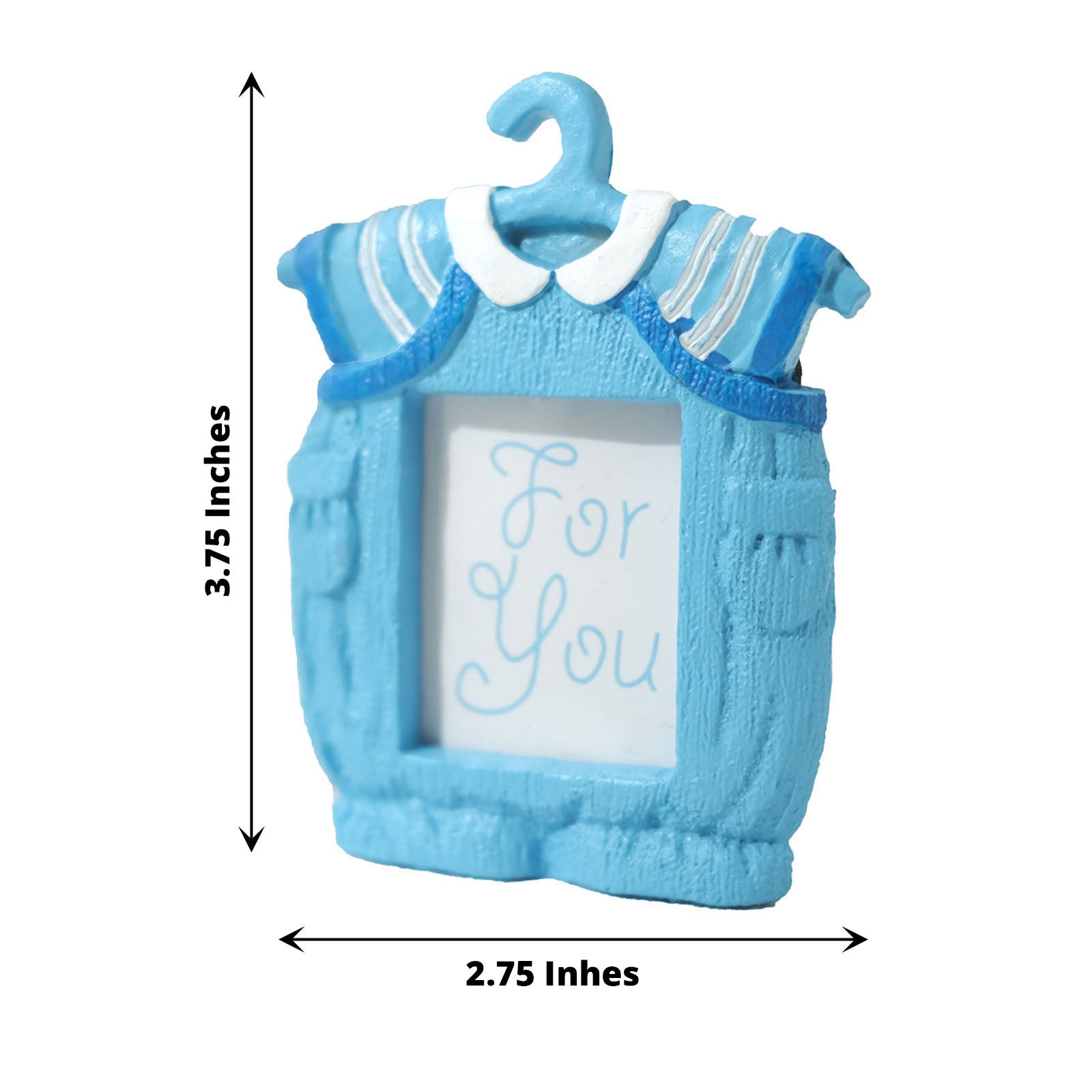 4 Inch Blue Resin Baby Boy Frame Party Favors 4 Pack