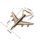 Vintage Party Favor Airplane Bottle Opener In Gold 4 Inch