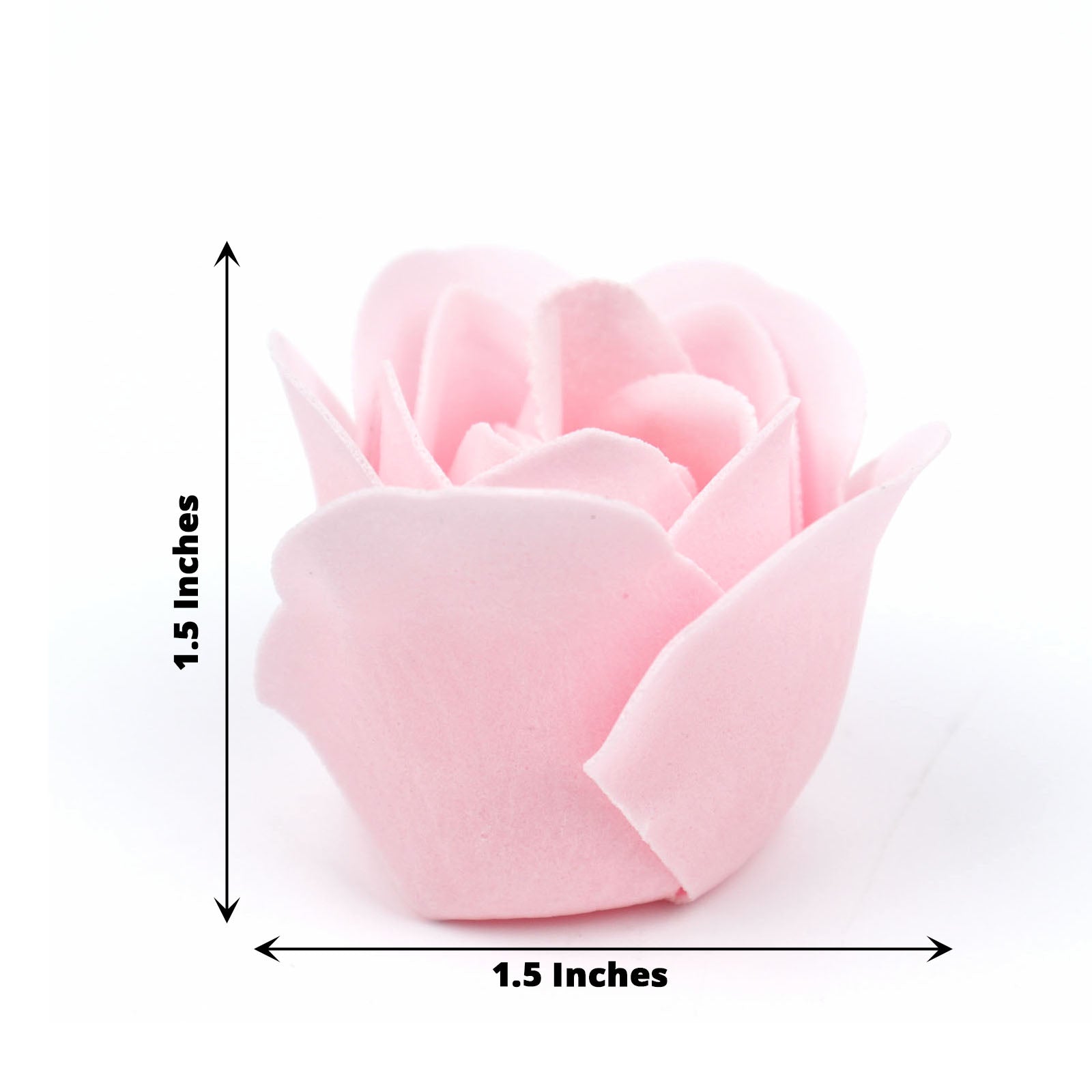 Blush pink rose soap heart-shaped party favors in gift boxes.
